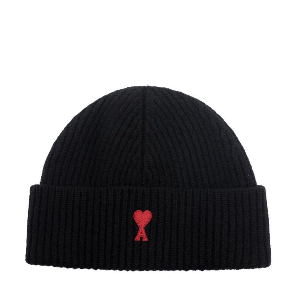 Ami   Alexandre Mattiussi Men Ami De Coeur Logo Beanie